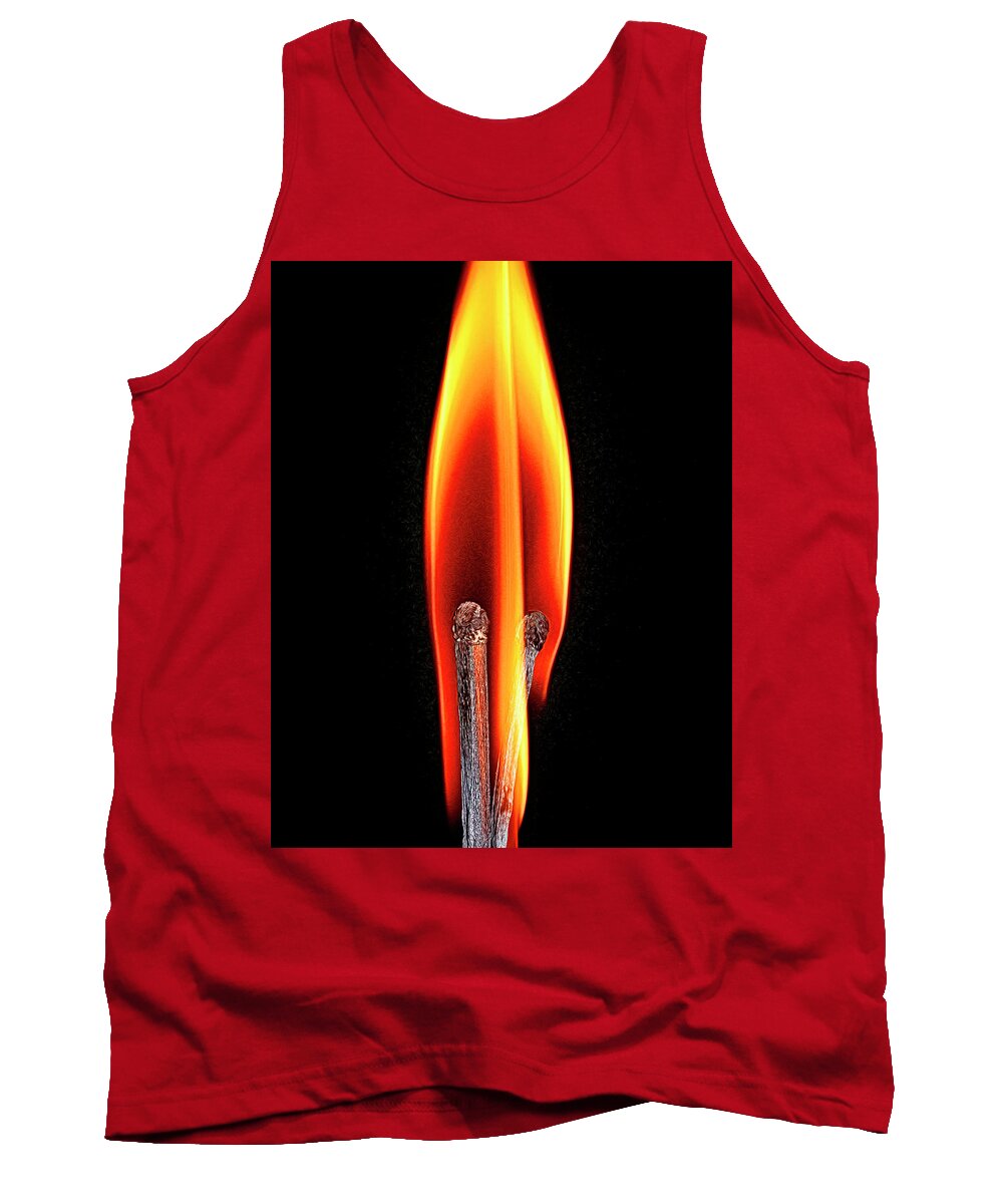 Flame Tank Top featuring the photograph Flame 2 by Pete Rems