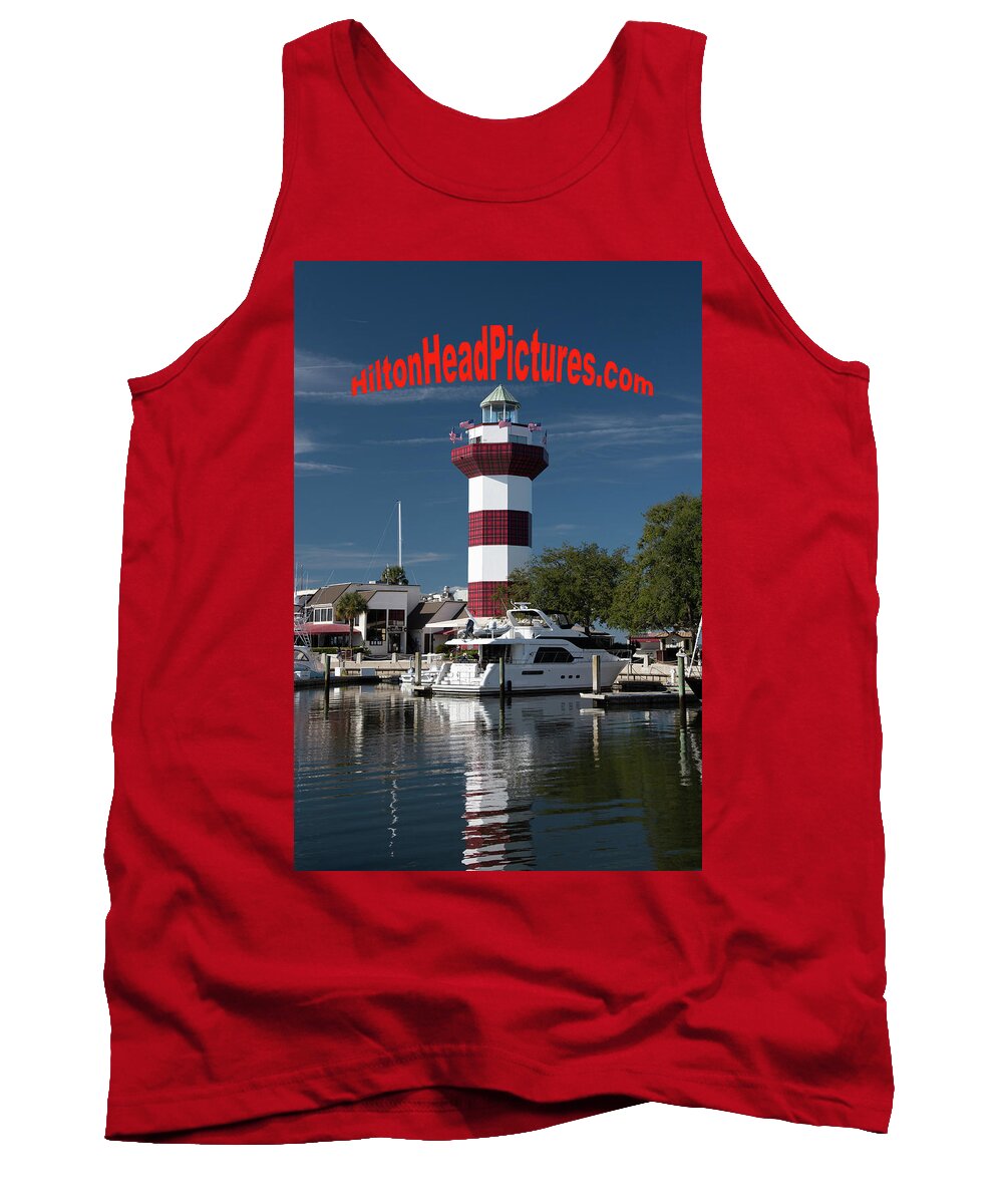 Harbour Town Lighthouse Tank Top featuring the photograph Hilton Head Facemask by Dennis Schmidt