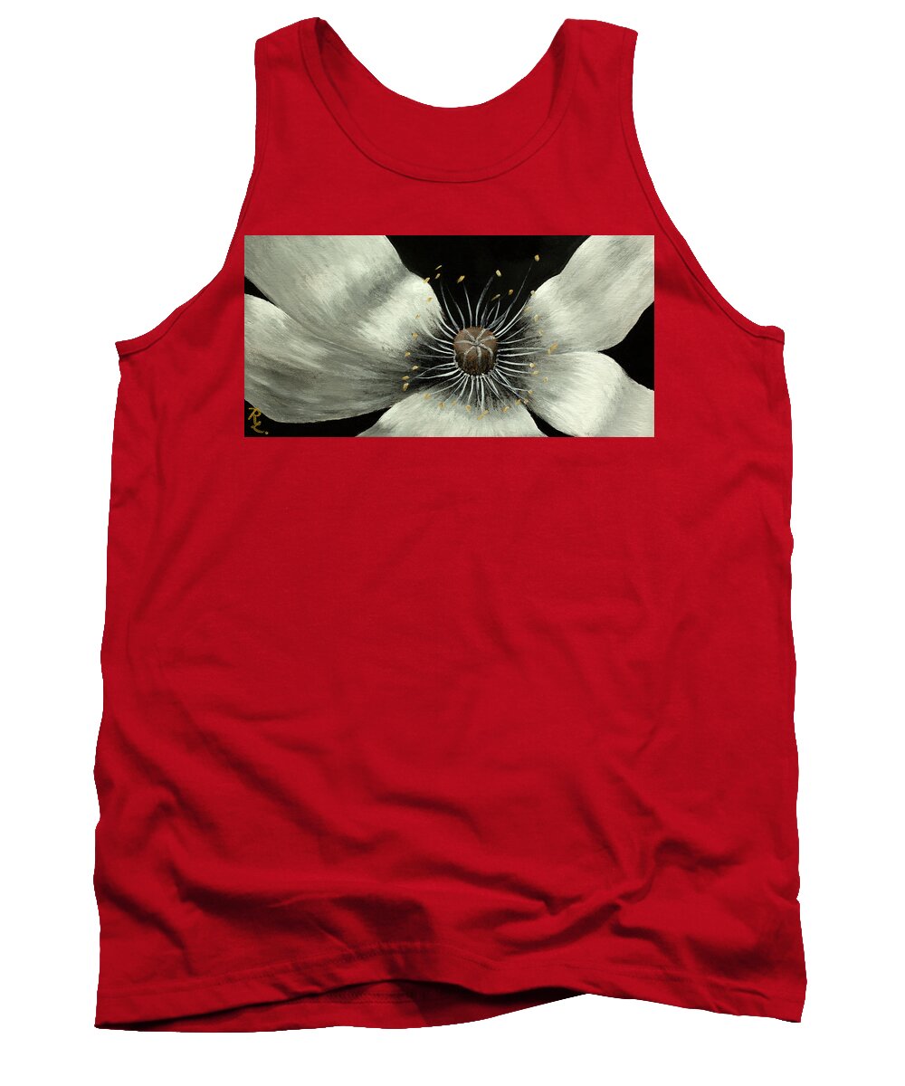 Flower Tank Top featuring the painting In Bloom by Renee Logan