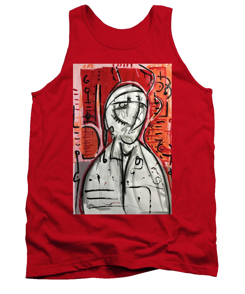 Abstract  Tank Top featuring the painting July 2020 #1 Lucifer by Gustavo Ramirez