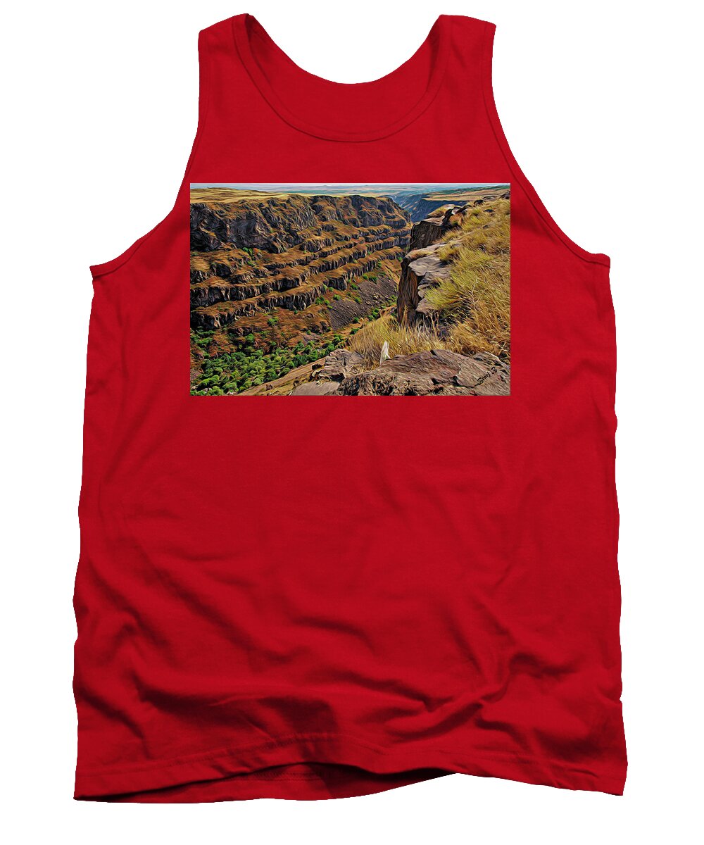 Kasagh Tank Top featuring the photograph Kasagh Gorge by Bearj B Photo Art