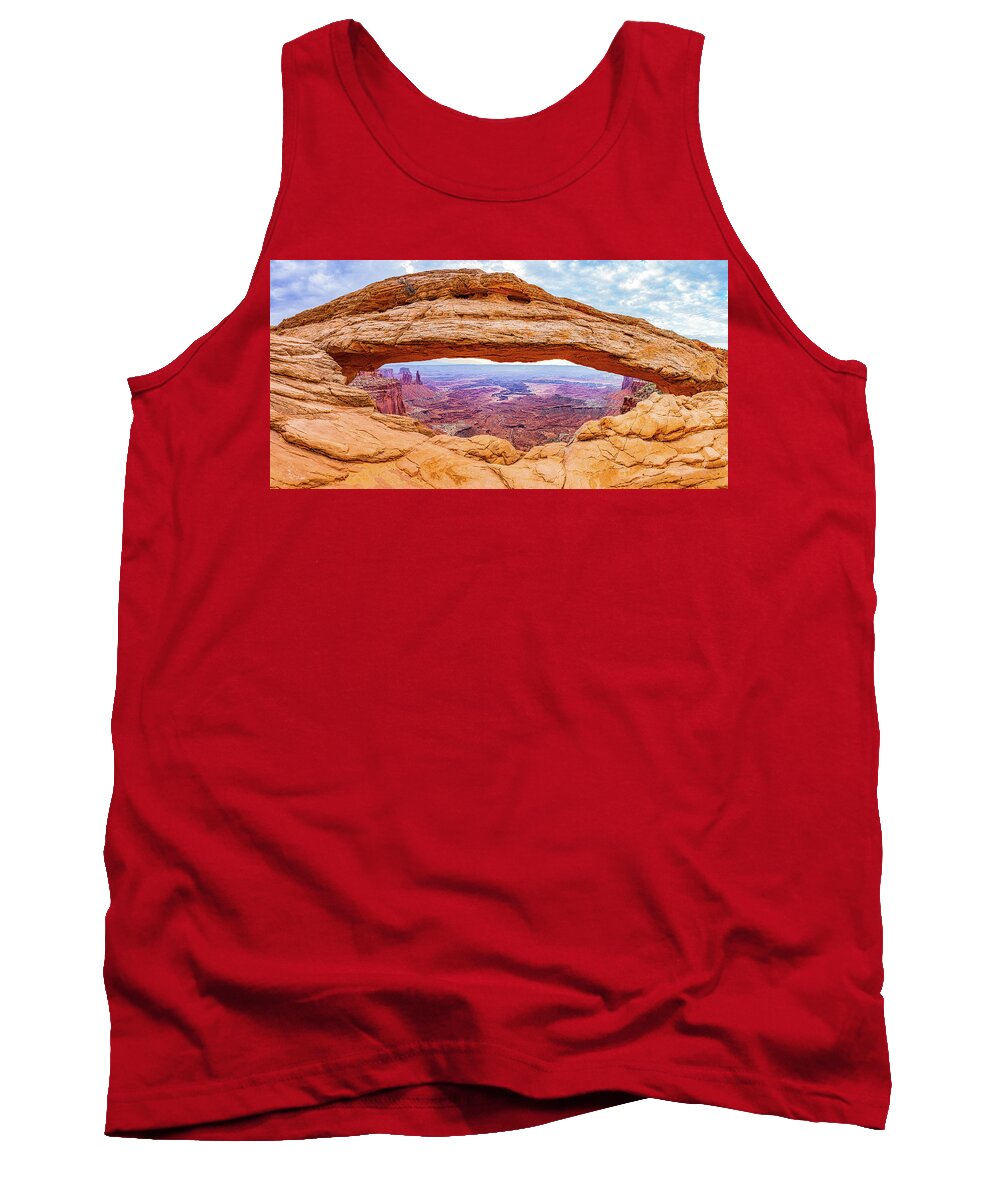 Ige08492 Tank Top featuring the photograph Mesa Arch by Gordon Elwell