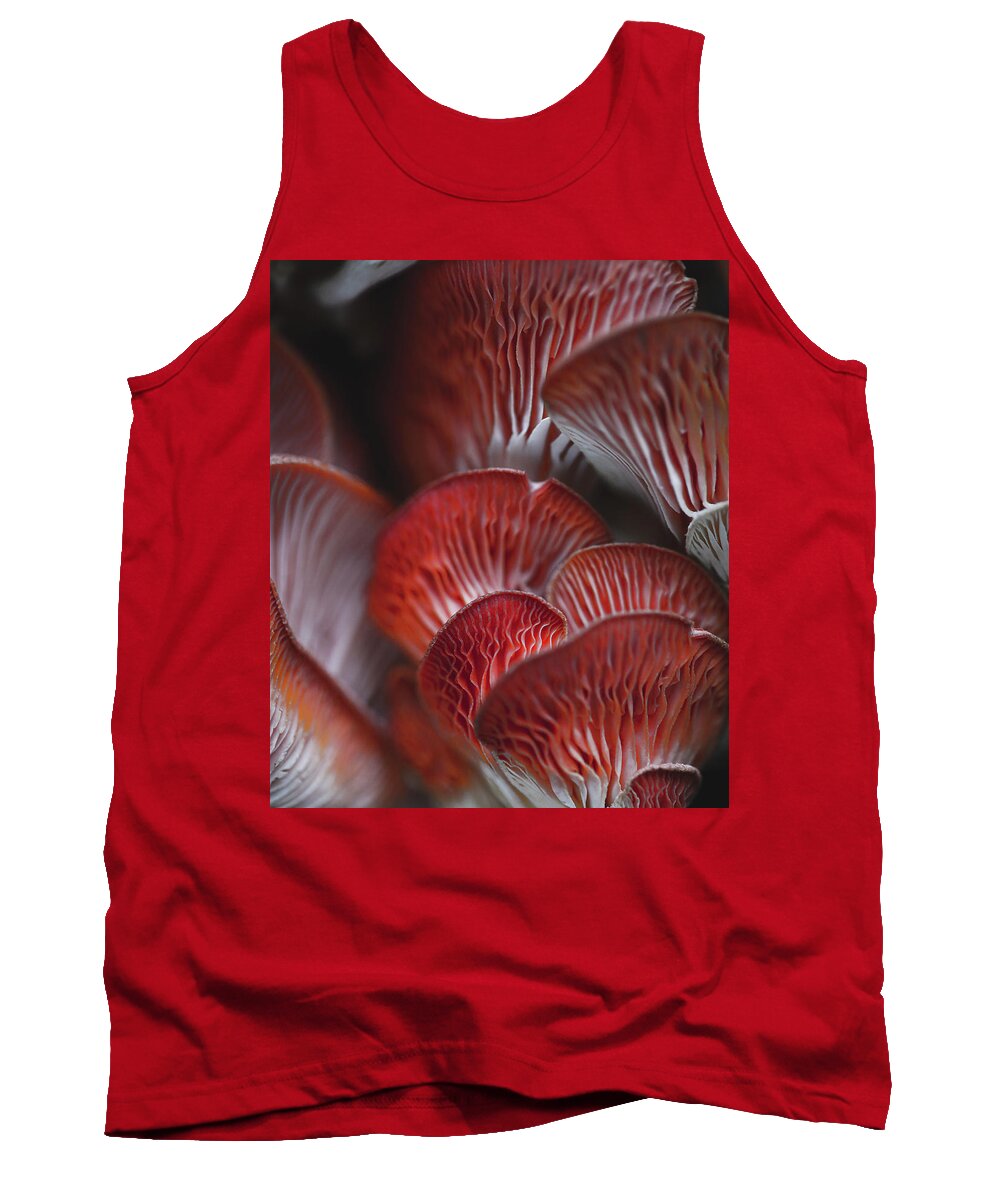 Mountain Tank Top featuring the photograph Mushroom Macro by Go and Flow Photos