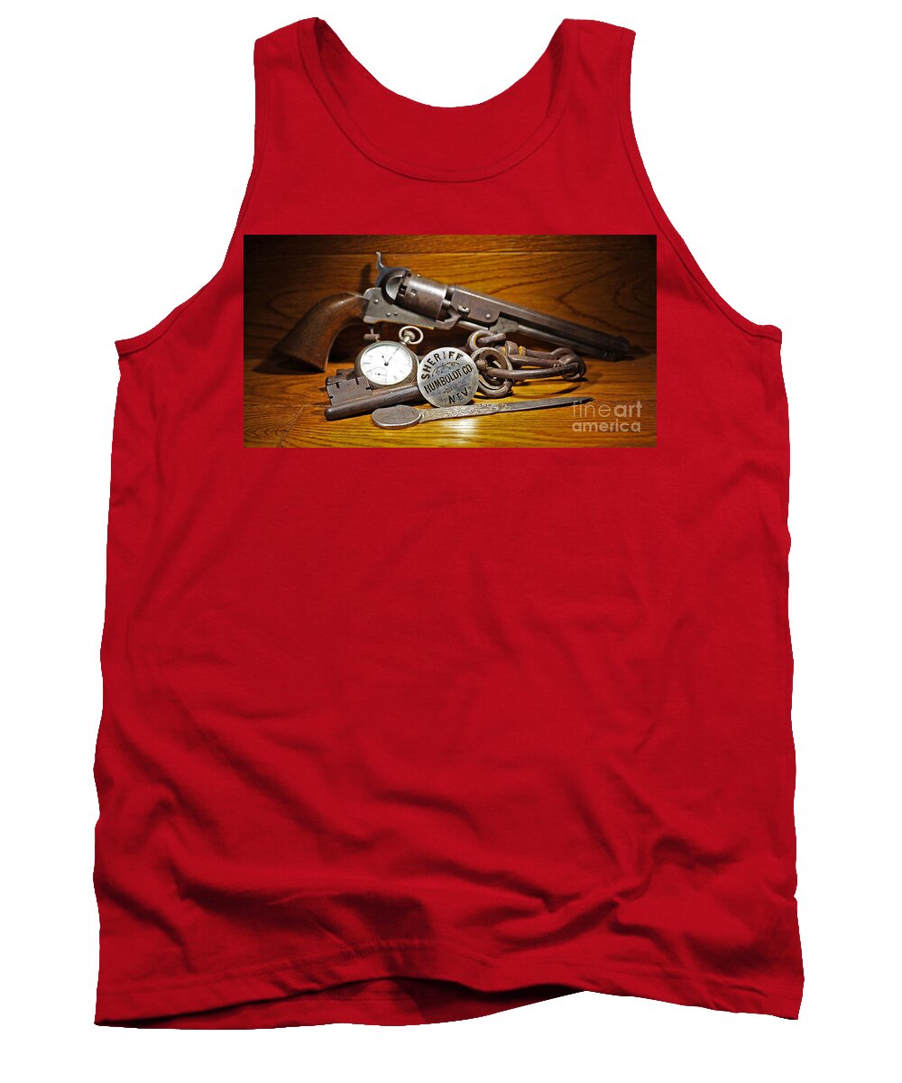 Police Tank Top featuring the photograph Nevada Lawman by Doug Gist