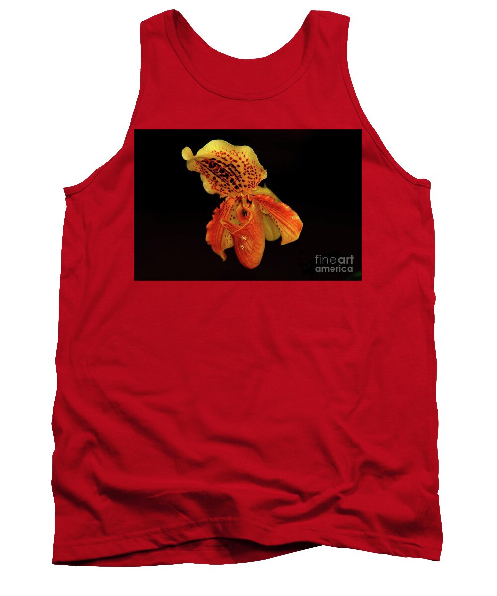 Yellow Orchid Tank Top featuring the photograph Orchid by Patti Powers