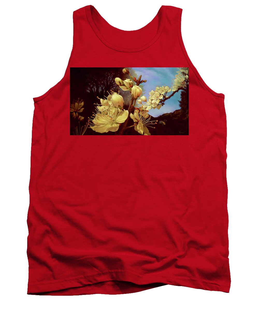 Revolution Tank Top featuring the painting Proletarian by Hans Neuhart