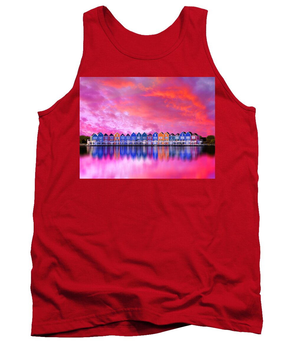 Houten Tank Top featuring the photograph Rainbow Sunsets Of Houten by Iryna Goodall