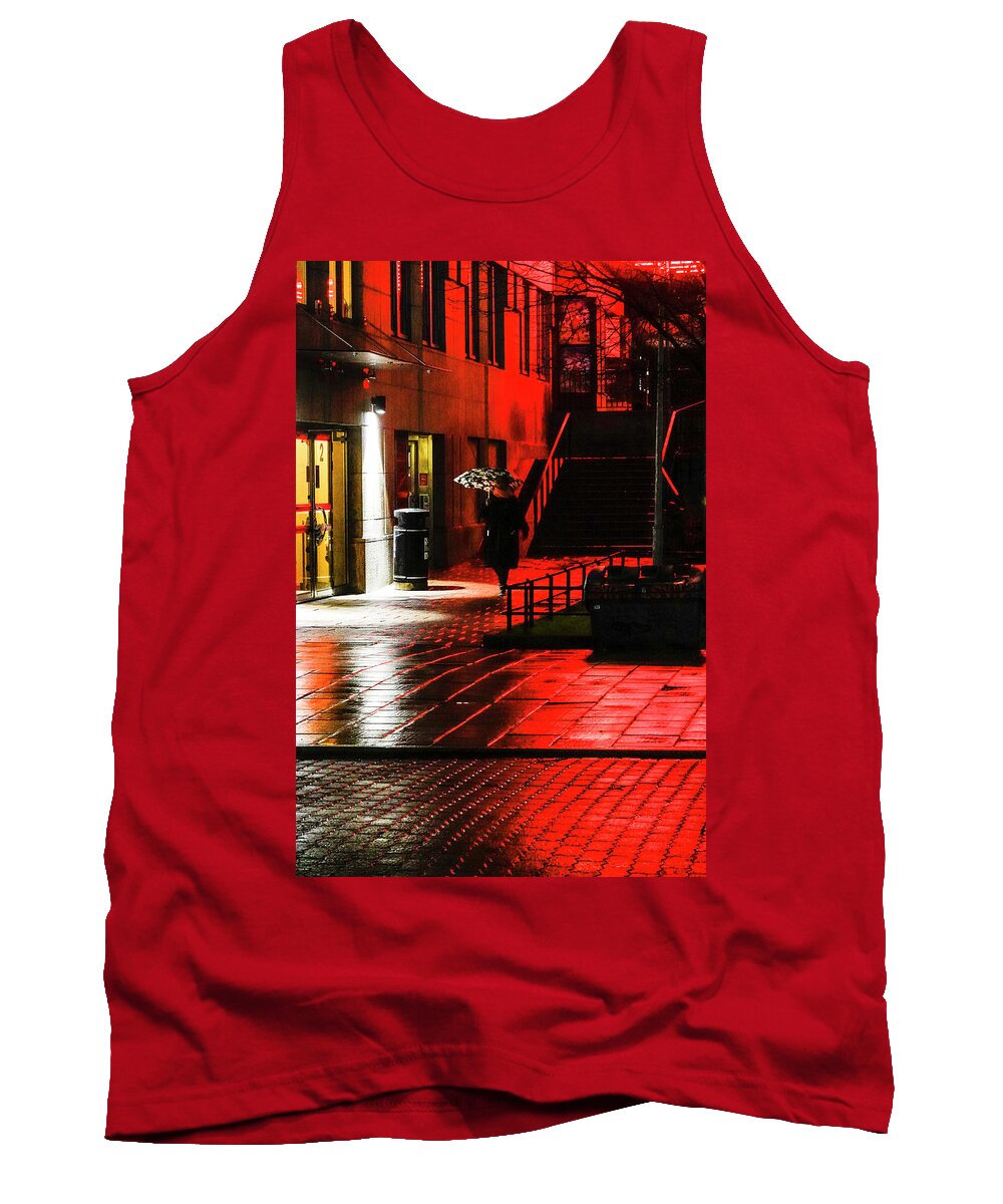 Architecture Tank Top featuring the photograph Red light by Alexander Farnsworth