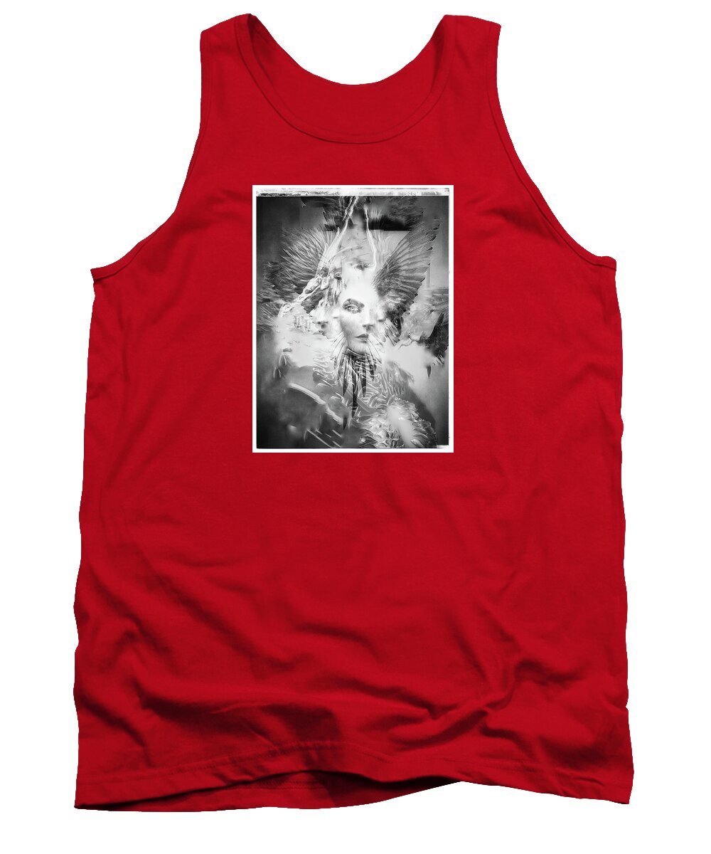 Inspirational Tank Top featuring the digital art Shya by Gil Cope