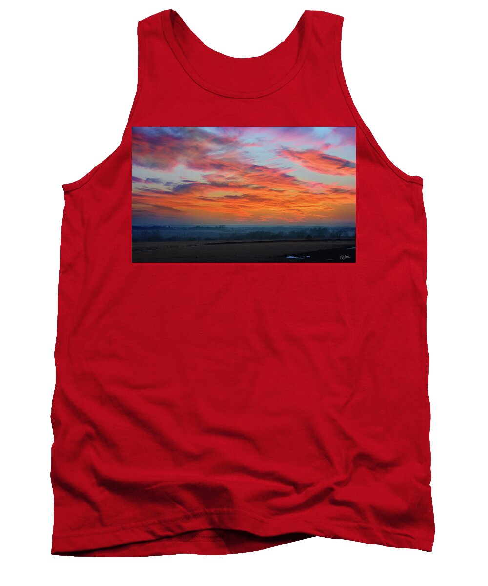 Sunset Tank Top featuring the photograph Sunset 2-20-2021 by Rod Seel