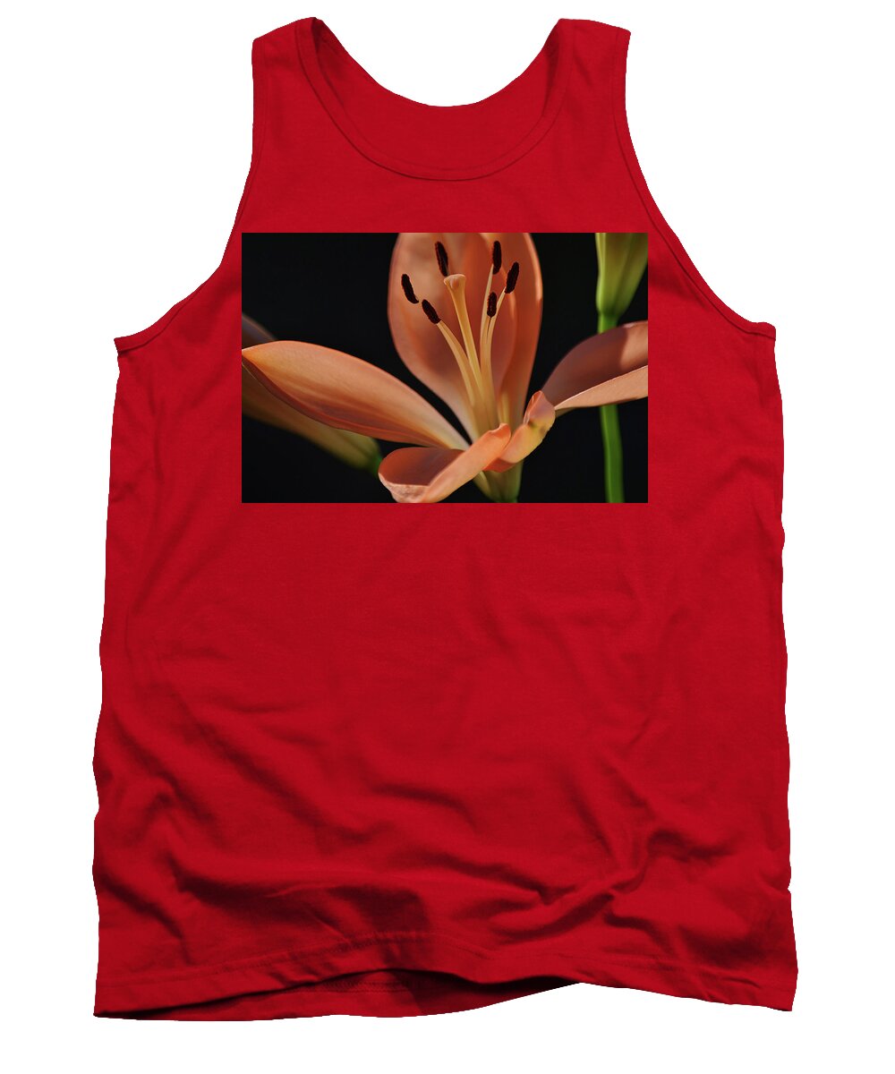 Lily Tank Top featuring the photograph Sunshine Lily Flower by Gaby Ethington