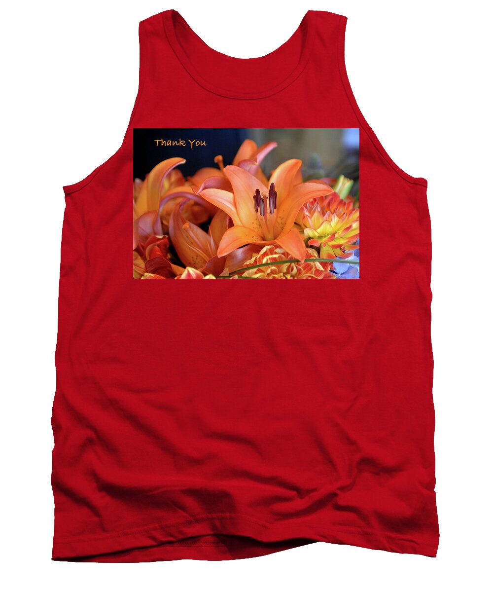  Tank Top featuring the photograph Thank You Lily by Bonnie Colgan