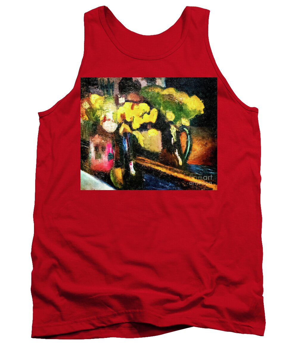 Bomemisza Tank Top featuring the painting The Yellow Flowers by Henri Matisse 1902 by Henri Matisse