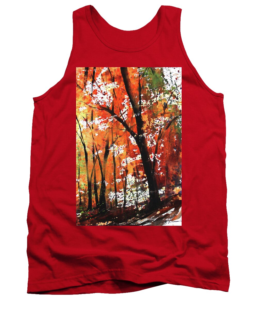  Tank Top featuring the painting Triptych April 2022 No.3 Right by Sumiyo Toribe