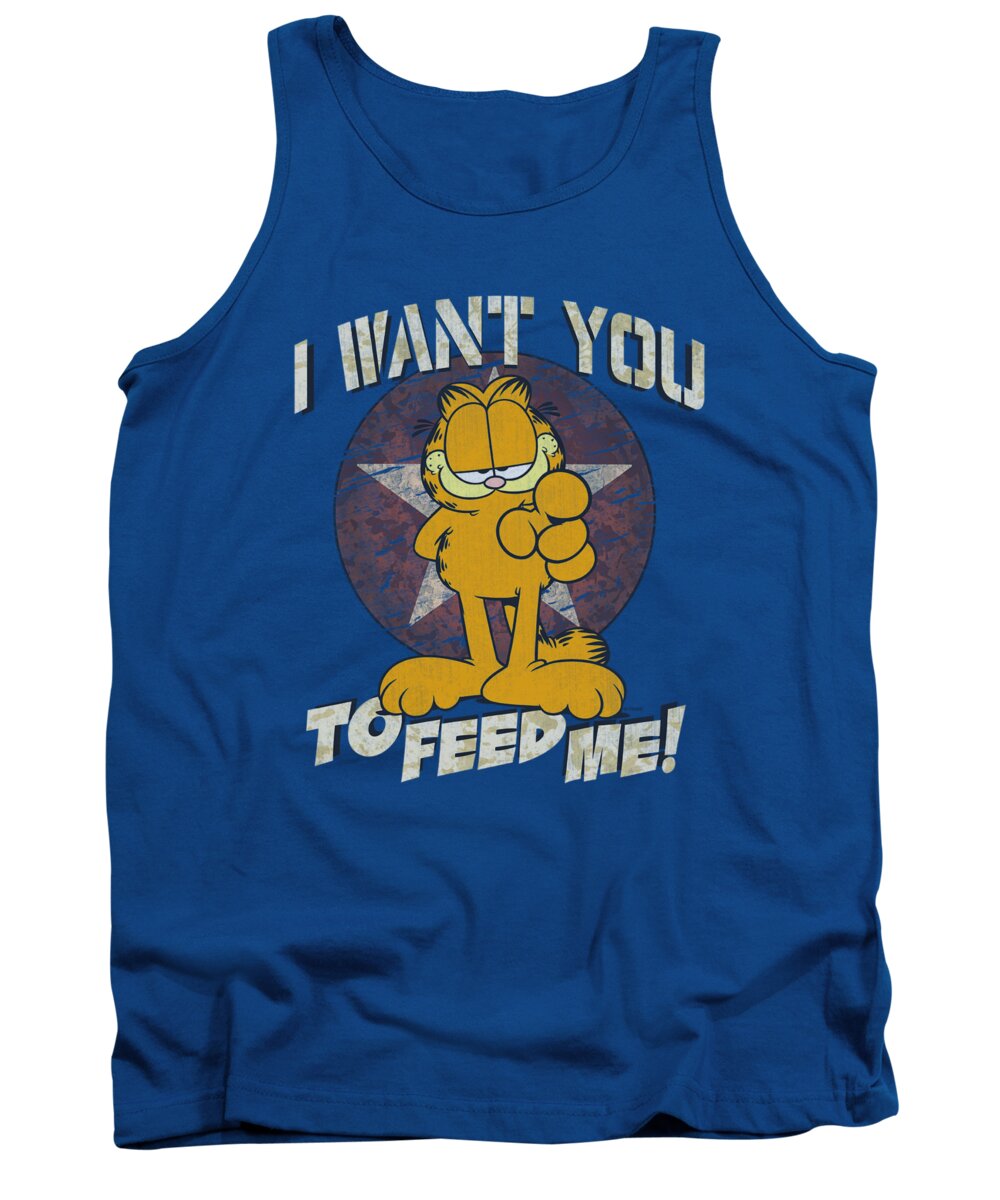 Garfield Tank Top featuring the digital art Garfield - I Want You by Brand A