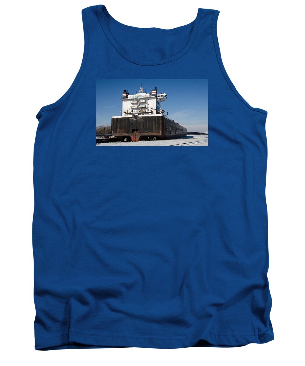 Indiana Harbor Tank Top featuring the photograph Indiana Harbor 4 by Susan McMenamin