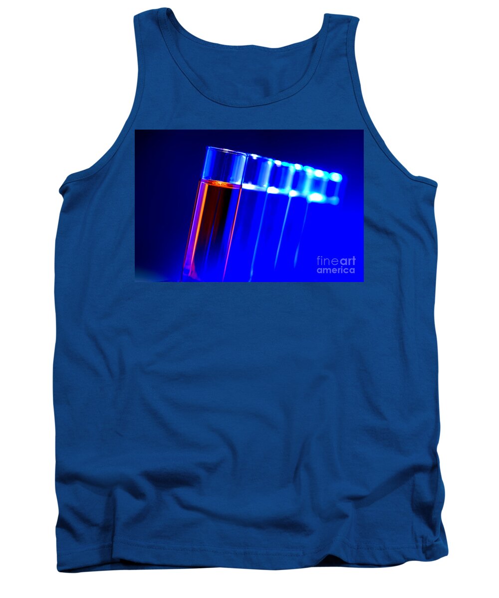 Test Tank Top featuring the photograph Laboratory Test Tubes in Science Research Lab #41 by Science Research Lab