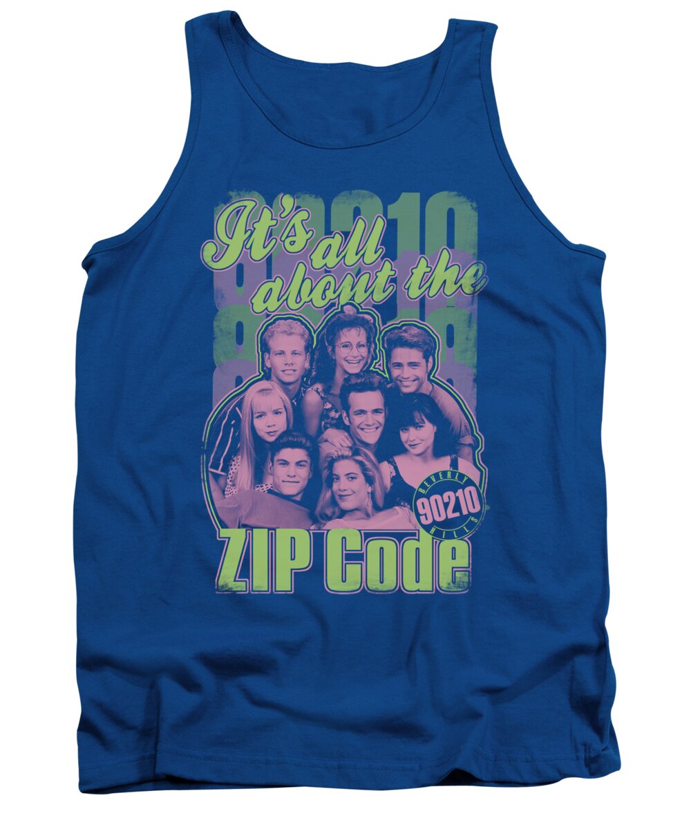 90210 Tank Top featuring the digital art 90210 - Zip Code by Brand A