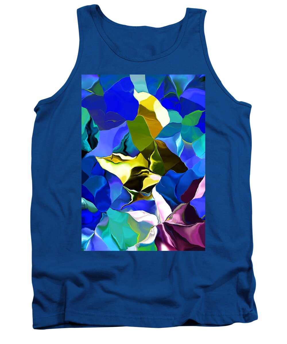 Fine Art Tank Top featuring the digital art Afternoon Doodle 020215 by David Lane