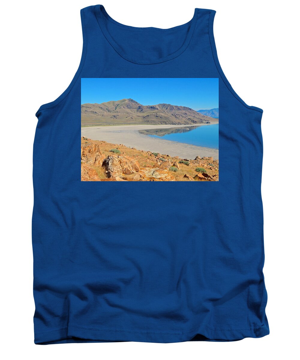 Photo Tank Top featuring the photograph Antelope Island by Dan Miller