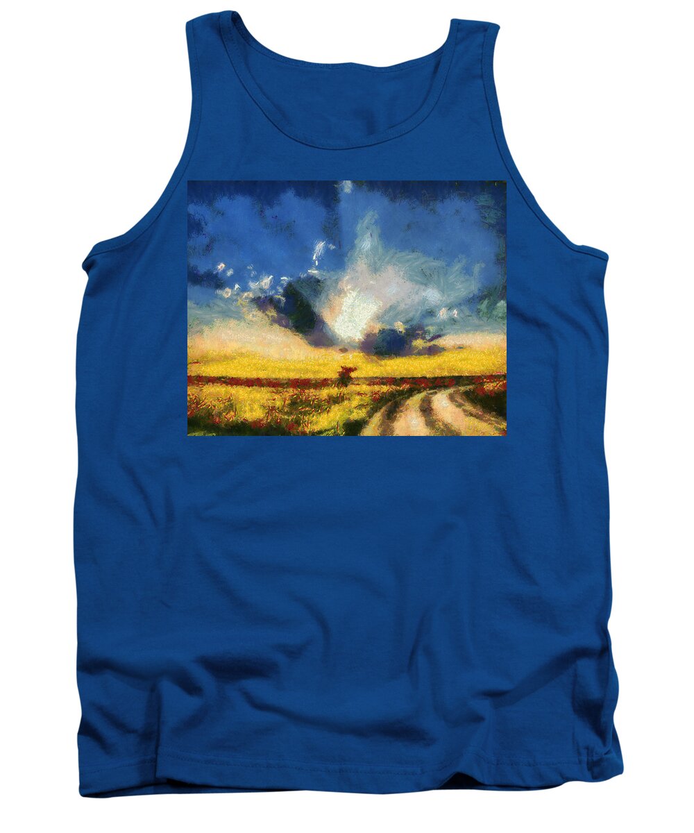 Www.themidnightstreets.net Tank Top featuring the painting Back To Goodbye by Joe Misrasi