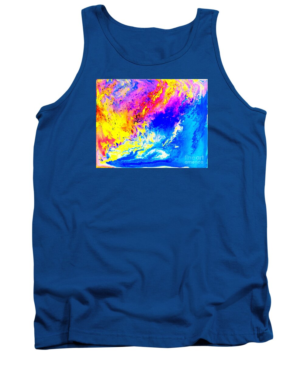 Weather Tank Top featuring the mixed media Beautiful weather by Pauli Hyvonen