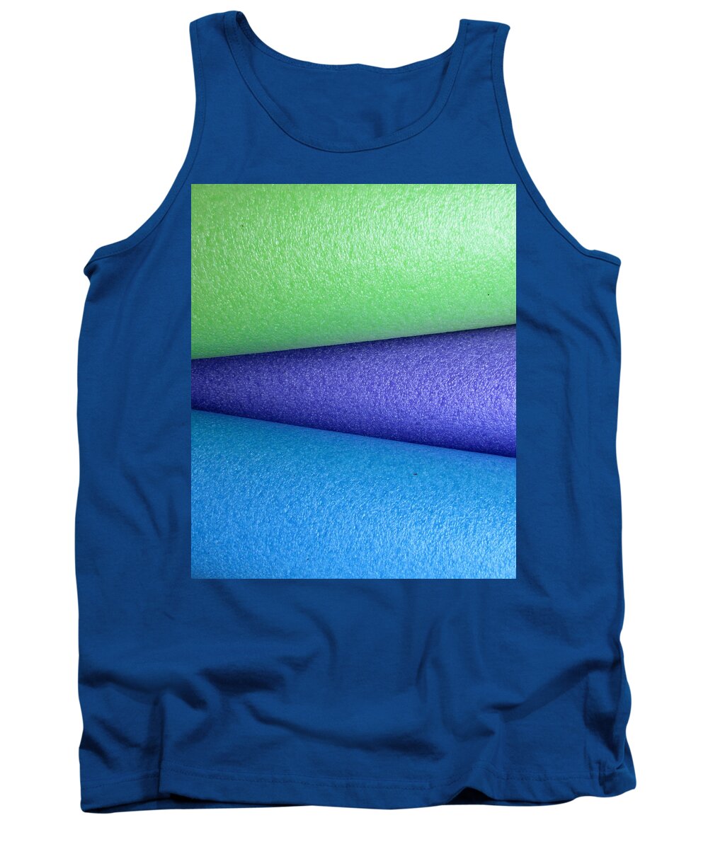 Green Tank Top featuring the photograph Colorscape Tubes B by Ashley Goforth