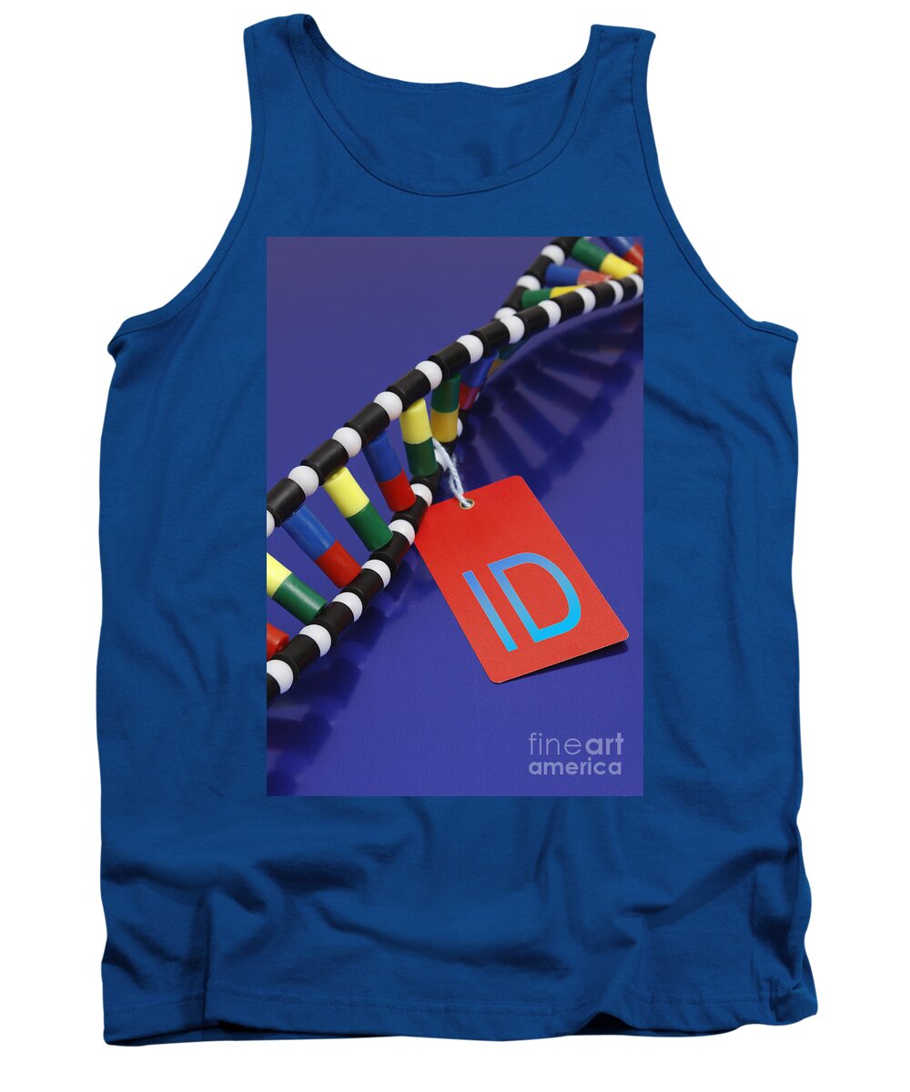 Dna Double Helix, Id Tag Tank Top by GIPhotoStock - Science Source