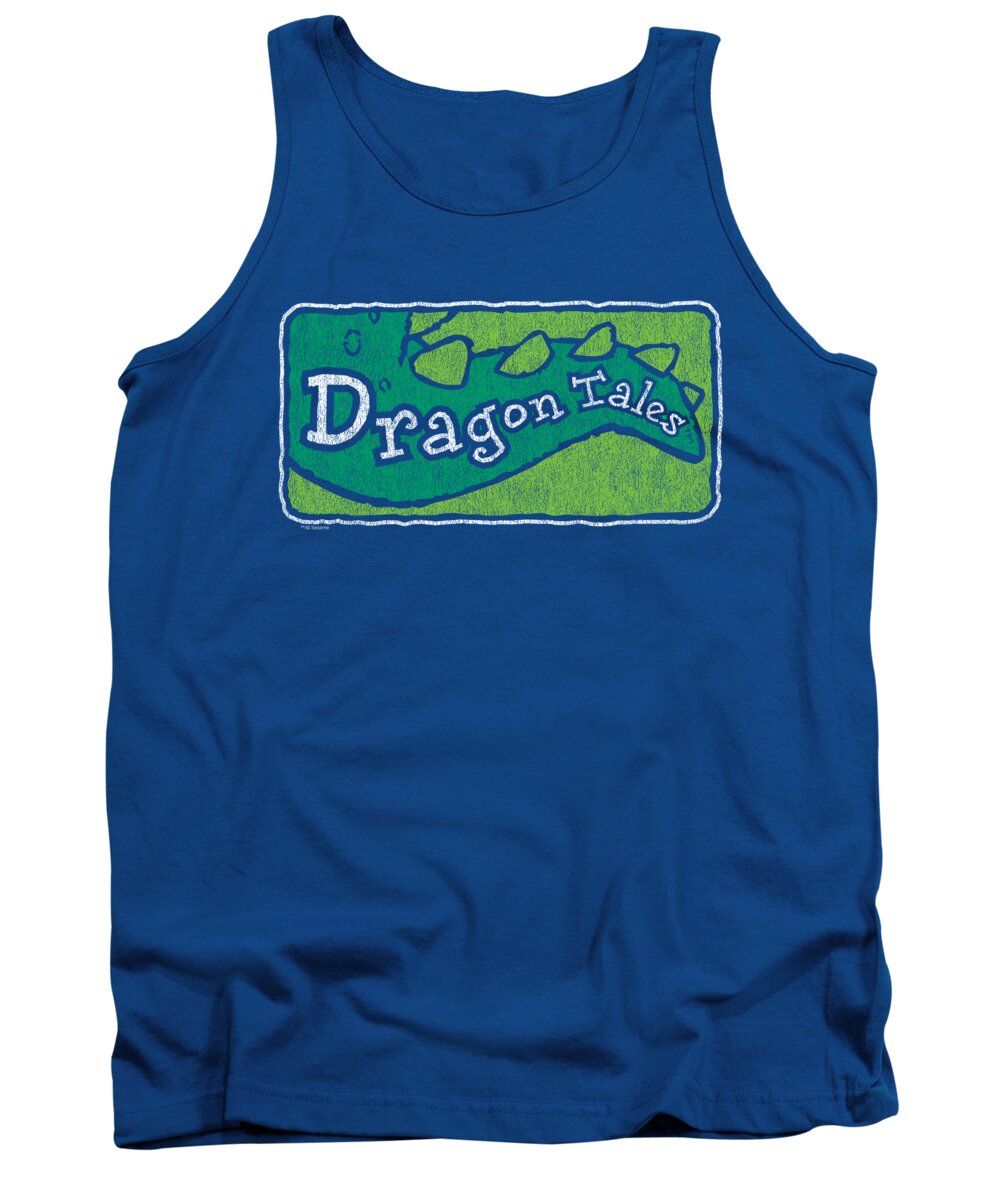  Tank Top featuring the digital art Dragon Tales - Logo Distressed by Brand A