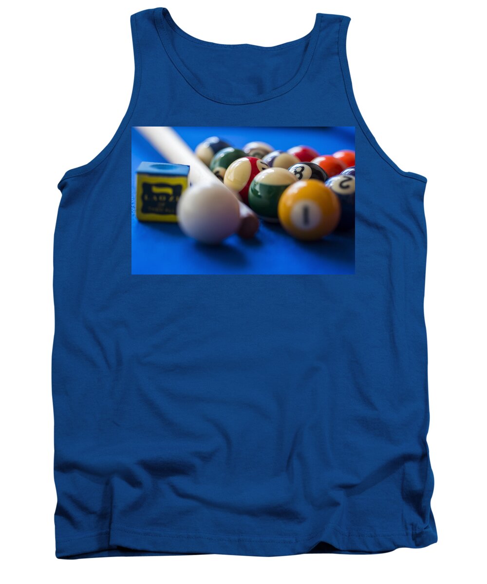 Pool Tank Top featuring the photograph Eight ball by Paulo Goncalves