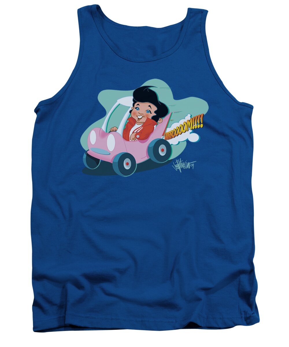  Tank Top featuring the digital art Elvis - Speedway by Brand A