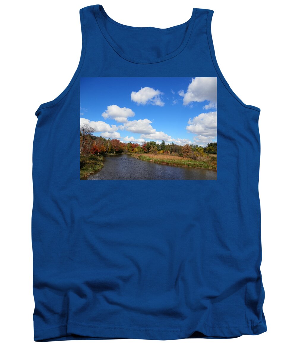 River Tank Top featuring the photograph Fall at the Credit River by Pema Hou