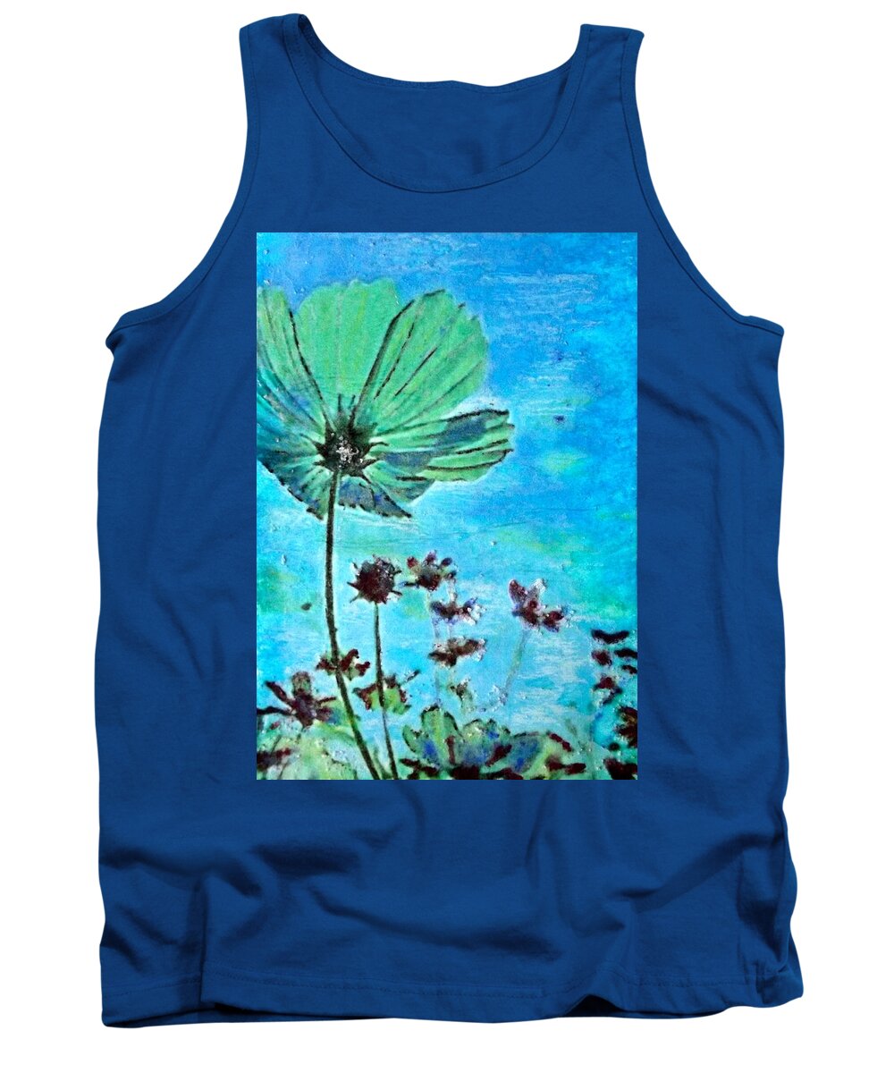 Wildflowers Tank Top featuring the painting Finding Hope by Cara Frafjord