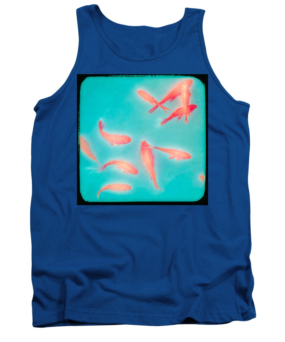 Fish Tank Top featuring the photograph Goldfish - Glowing Fish - Gary Heller by Gary Heller