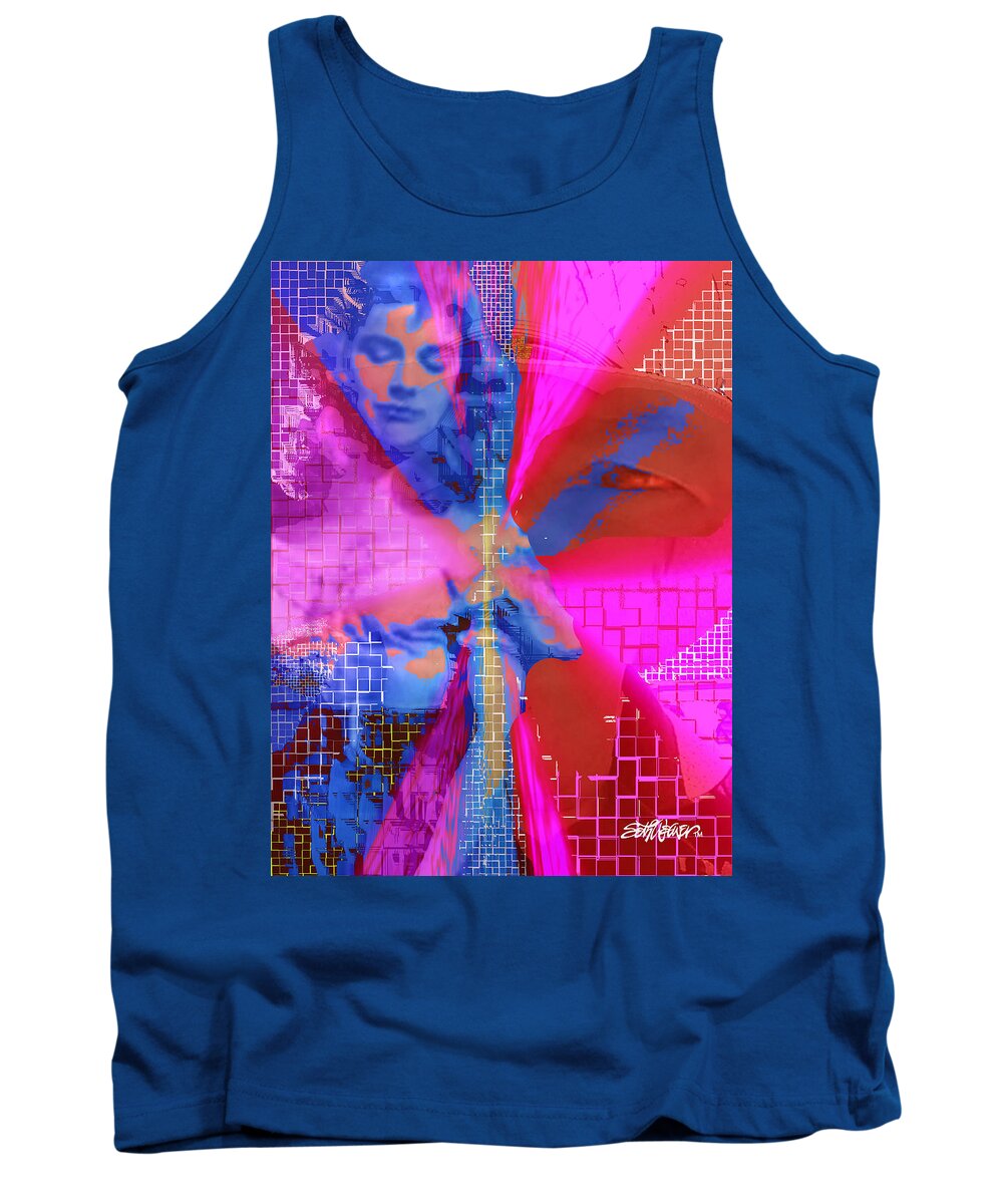 Infatuation Tank Top featuring the digital art Infatuation by Seth Weaver