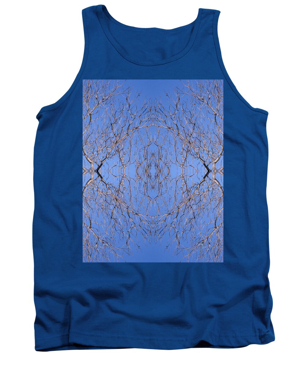 Pattern Tank Top featuring the photograph Kaleidoscope - Trees 2-1 by Andy Shomock