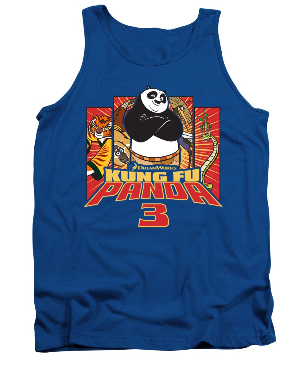  Tank Top featuring the digital art Kung Fu Panda - Kung Furry by Brand A