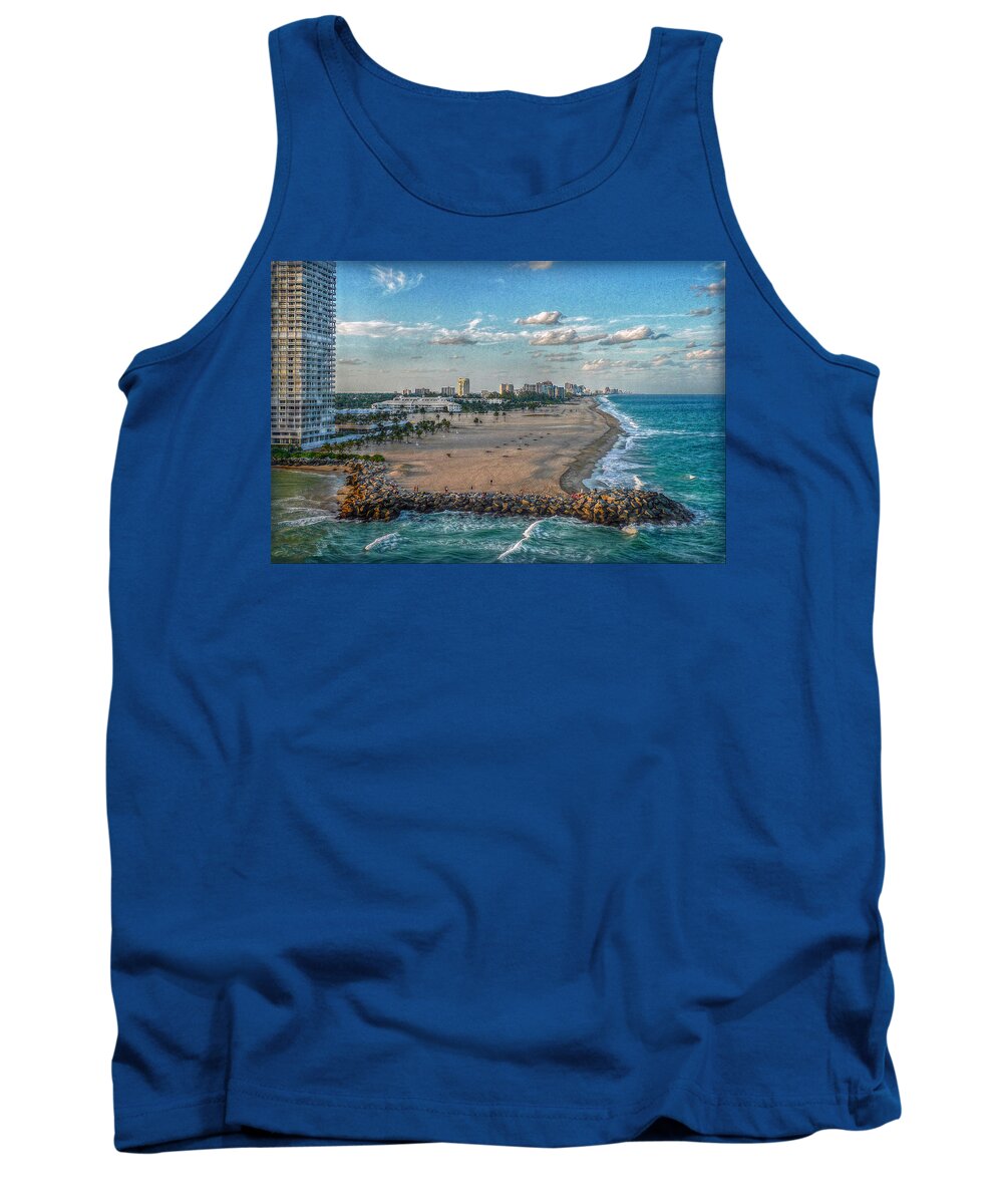 Port Everglades Tank Top featuring the photograph Leaving Port Everglades by Hanny Heim