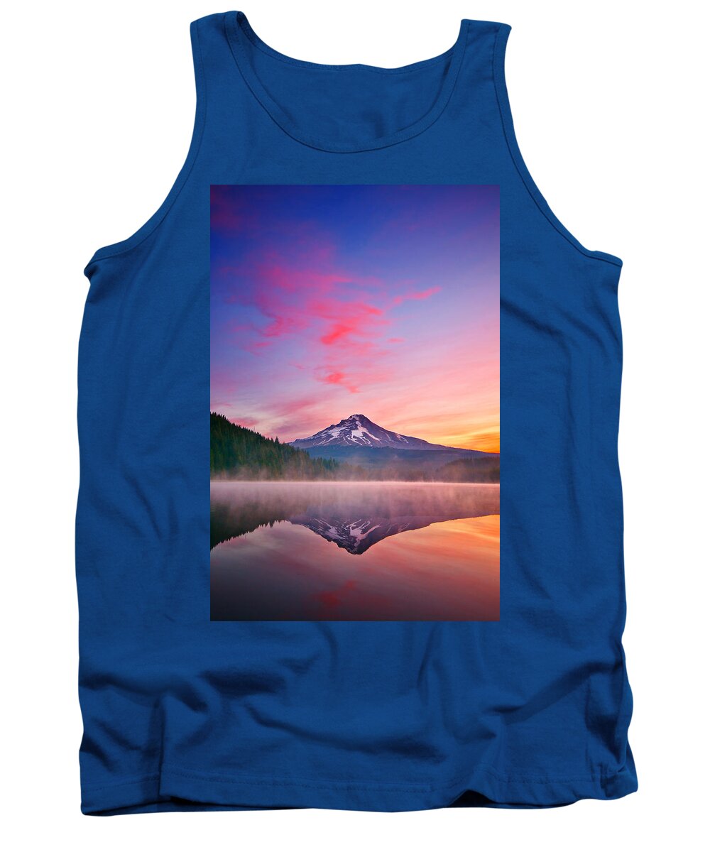 Trillium Lake Tank Top featuring the photograph Magic Morning by Darren White