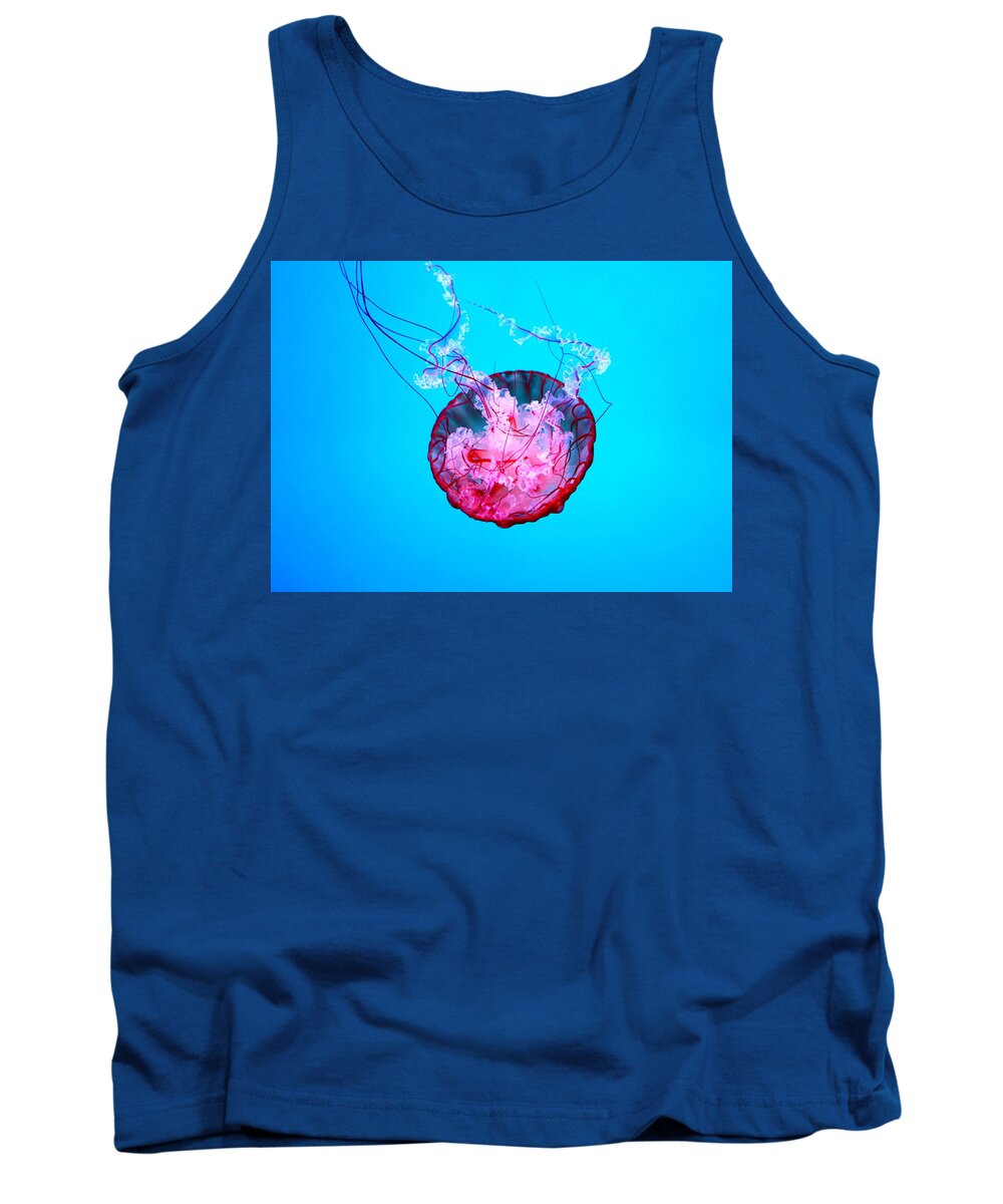 Abstract Tank Top featuring the photograph Medusa by Valentino Visentini