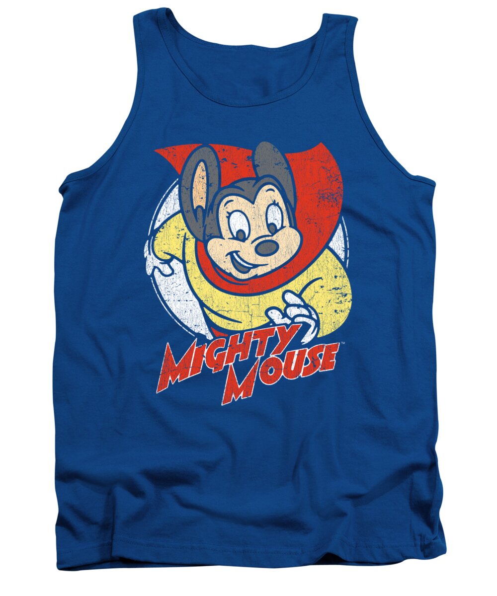  Tank Top featuring the digital art Mighty Mouse - Mighty Circle by Brand A