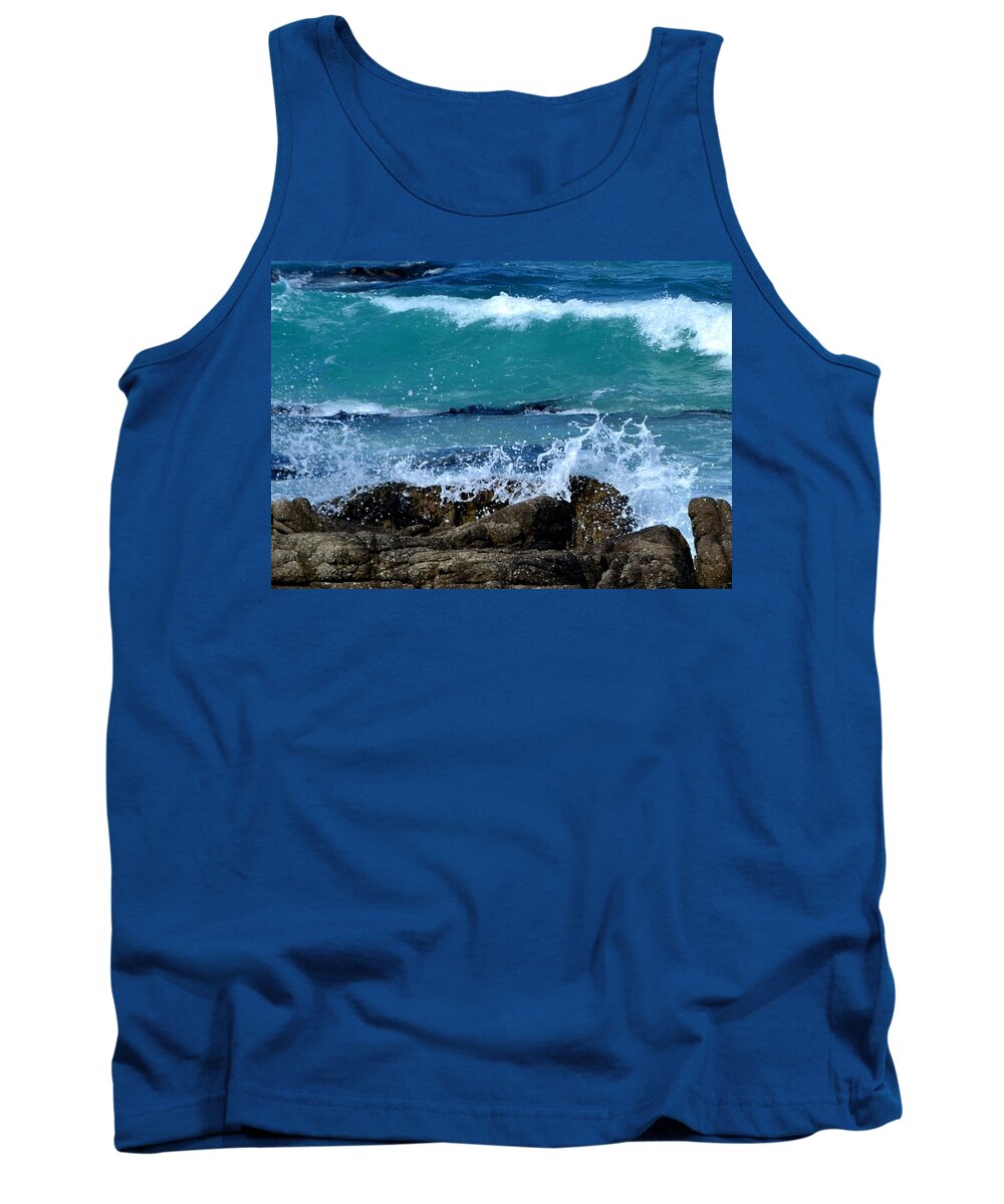Wave Tank Top featuring the photograph Monterey-3 by Dean Ferreira
