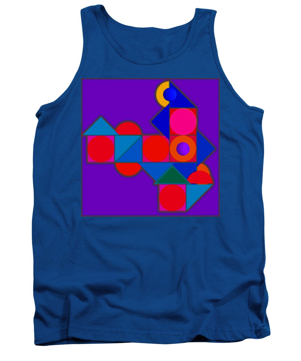Home Tank Top featuring the painting Night Color by Charles Stuart