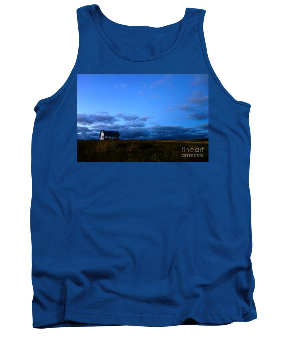 Barn Tank Top featuring the photograph On The Hill by Jacqueline Athmann
