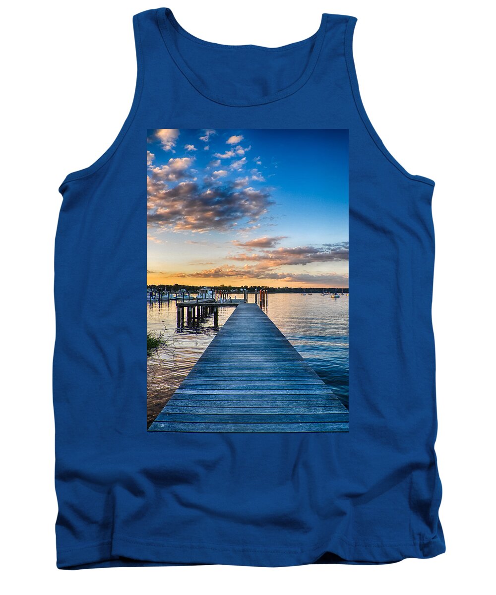 New Jersey Tank Top featuring the photograph On the River by Kristopher Schoenleber