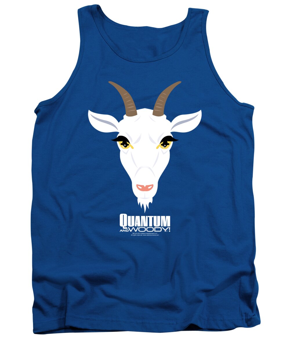  Tank Top featuring the digital art Quantum And Woody - Goat Head by Brand A