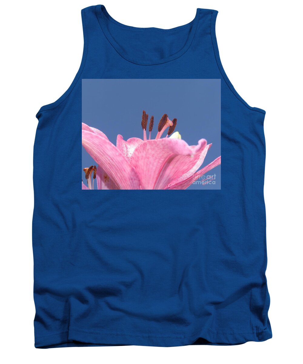 Flower Photograph Tank Top featuring the photograph Reach for the Sky - signed by Michele Penn