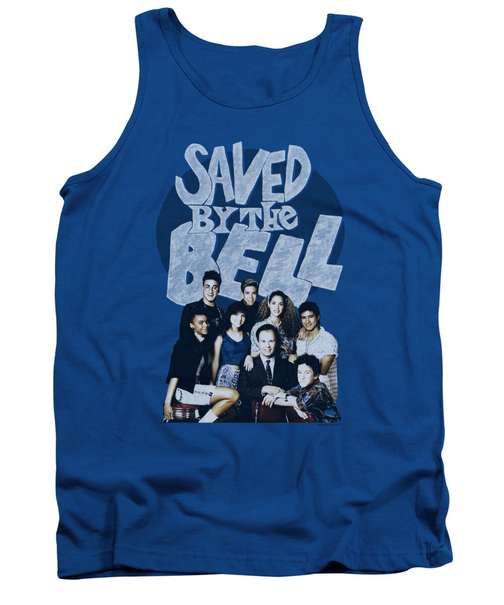 Saved By The Bell Tank Top featuring the digital art Saved By The Bell - Retro Cast by Brand A