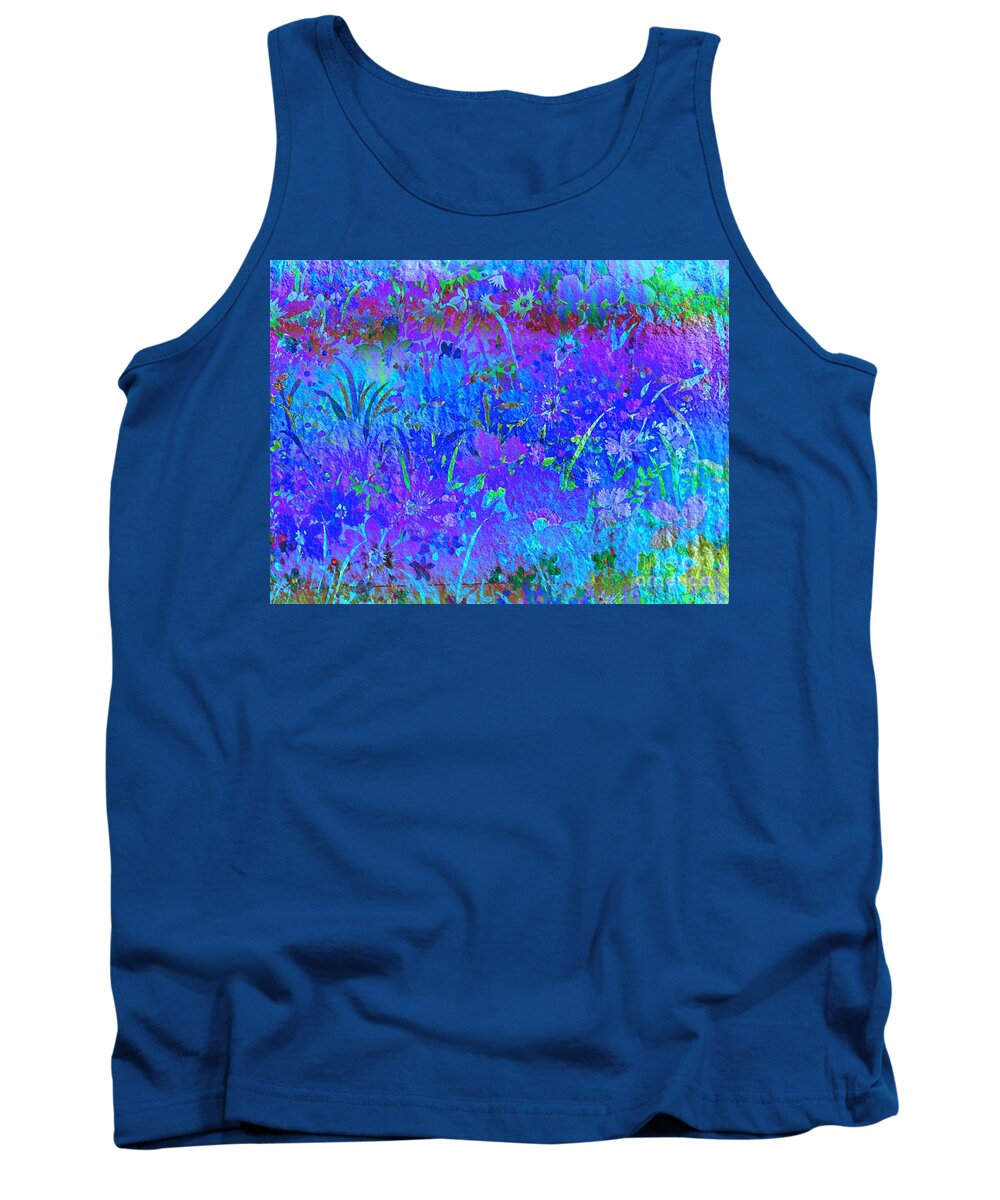 Floral Abstract Tank Top featuring the photograph Soft Pastel Floral Abstract by Judy Palkimas