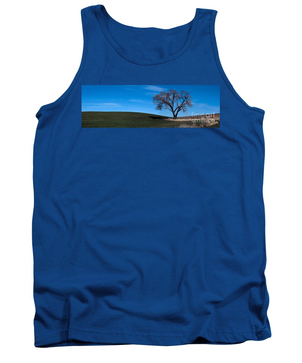 Palouse Tank Top featuring the photograph Springtime in the Palouse by Sharon Elliott